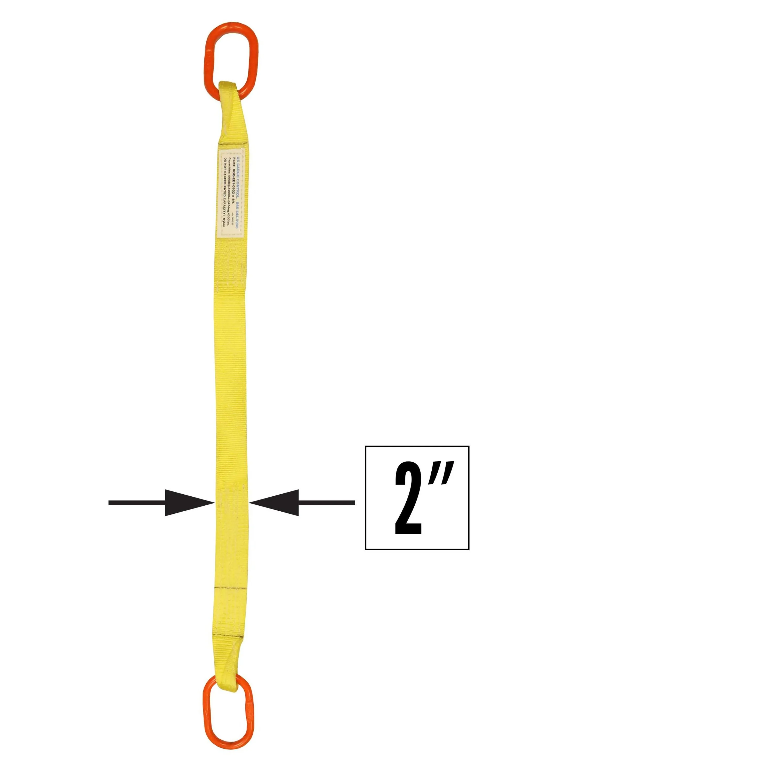 2"x8' (1 ply) Single Leg Nylon Sling w/ Master Link Both Ends