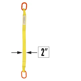2"x8' (1 ply) Single Leg Nylon Sling w/ Master Link Both Ends