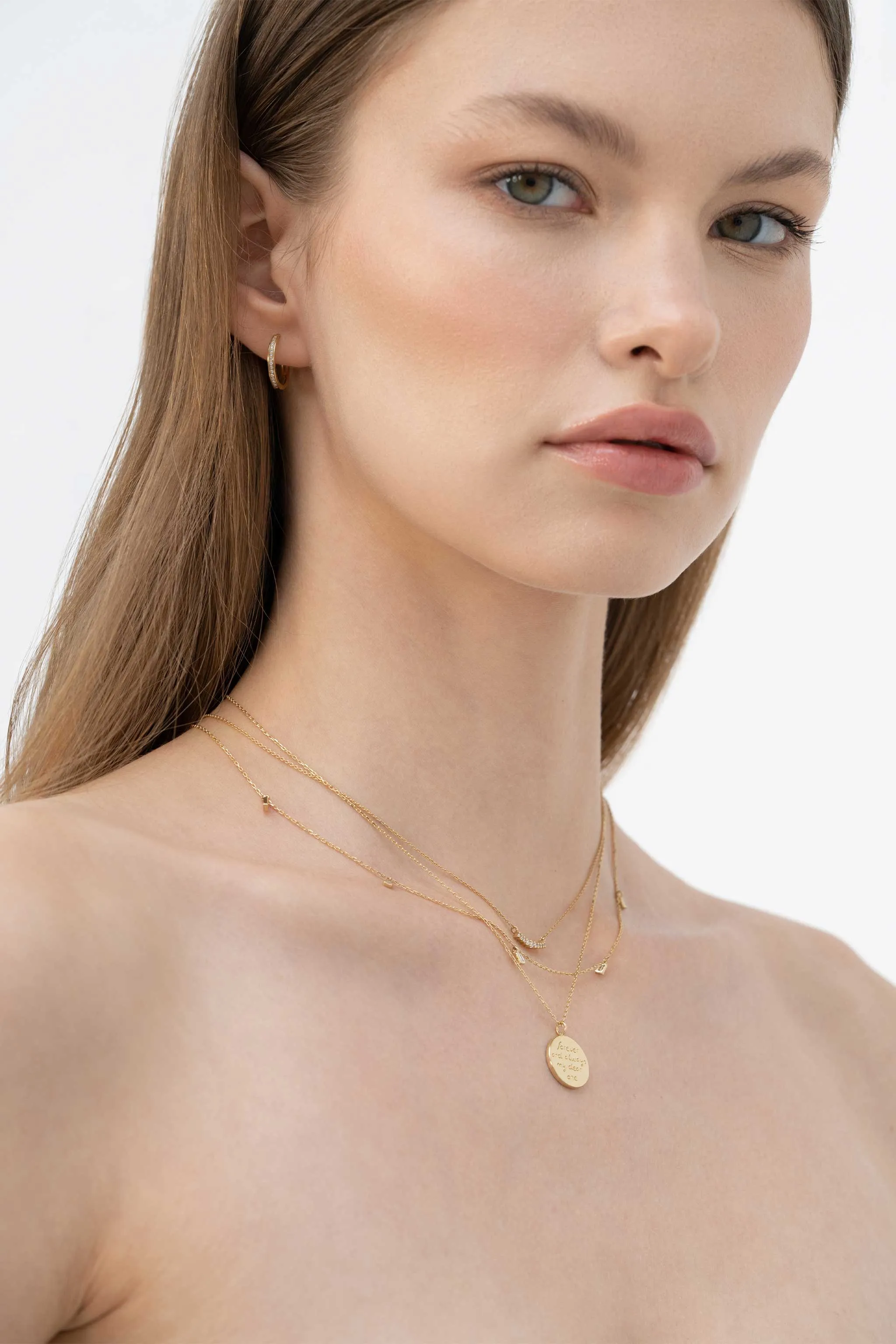 Arch Necklace in Diamond