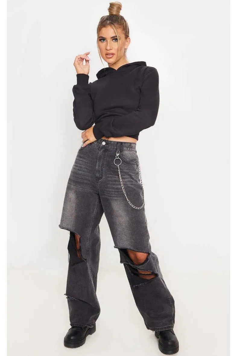 Backless Short Hoodie