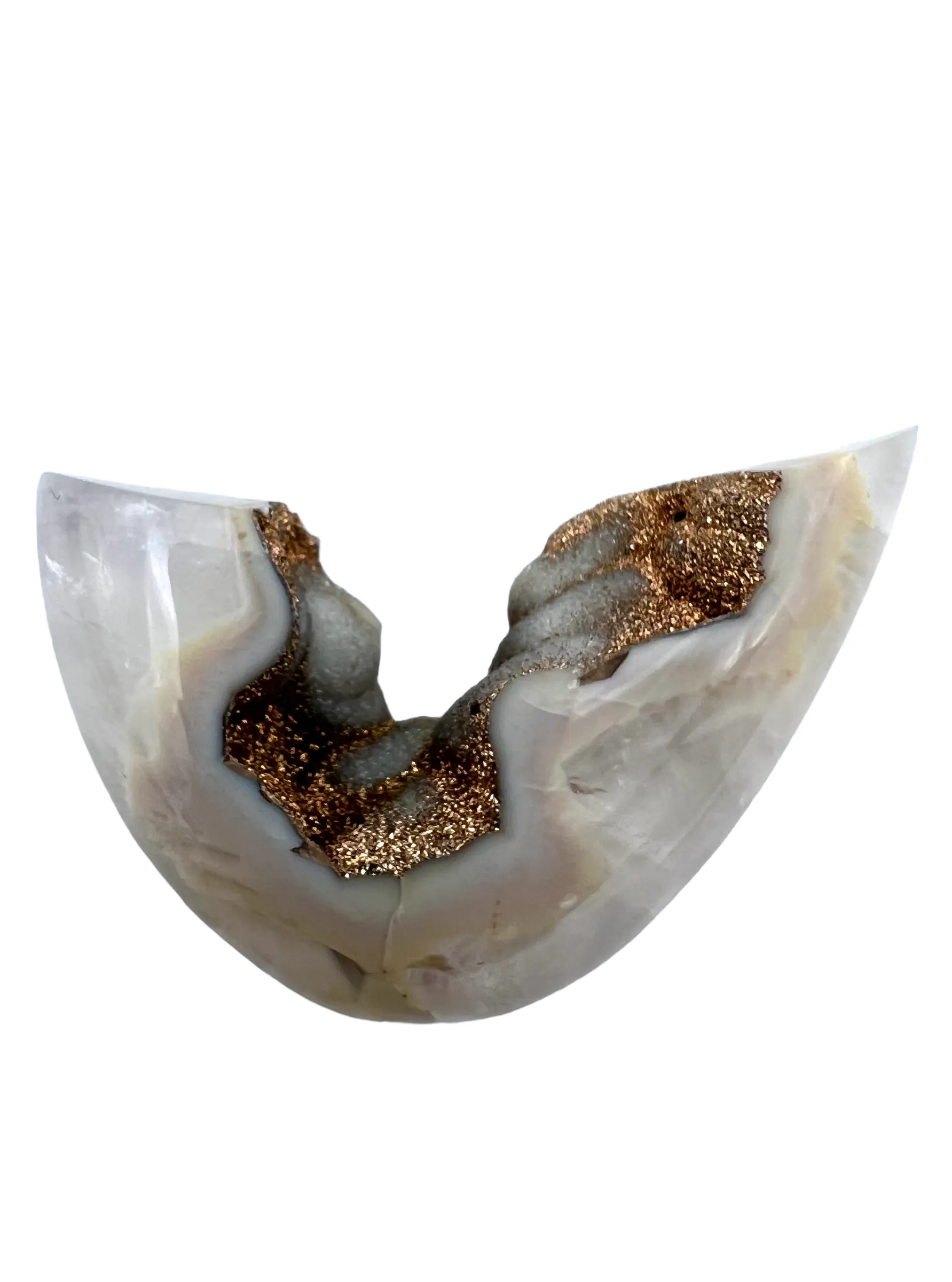 Beautiful Natural Druzy with Titanium Designer Cabochon From Brazil 50x31mm