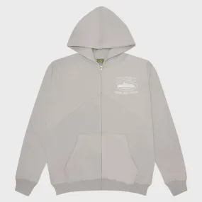CORTEIZ SUPERIOR V2 ZIP UP HOODIE - Stone Grey