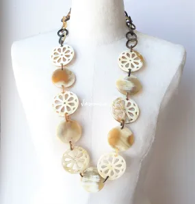 Elegant Handmade Necklace J18025, Made by Natural Buffalo Horn