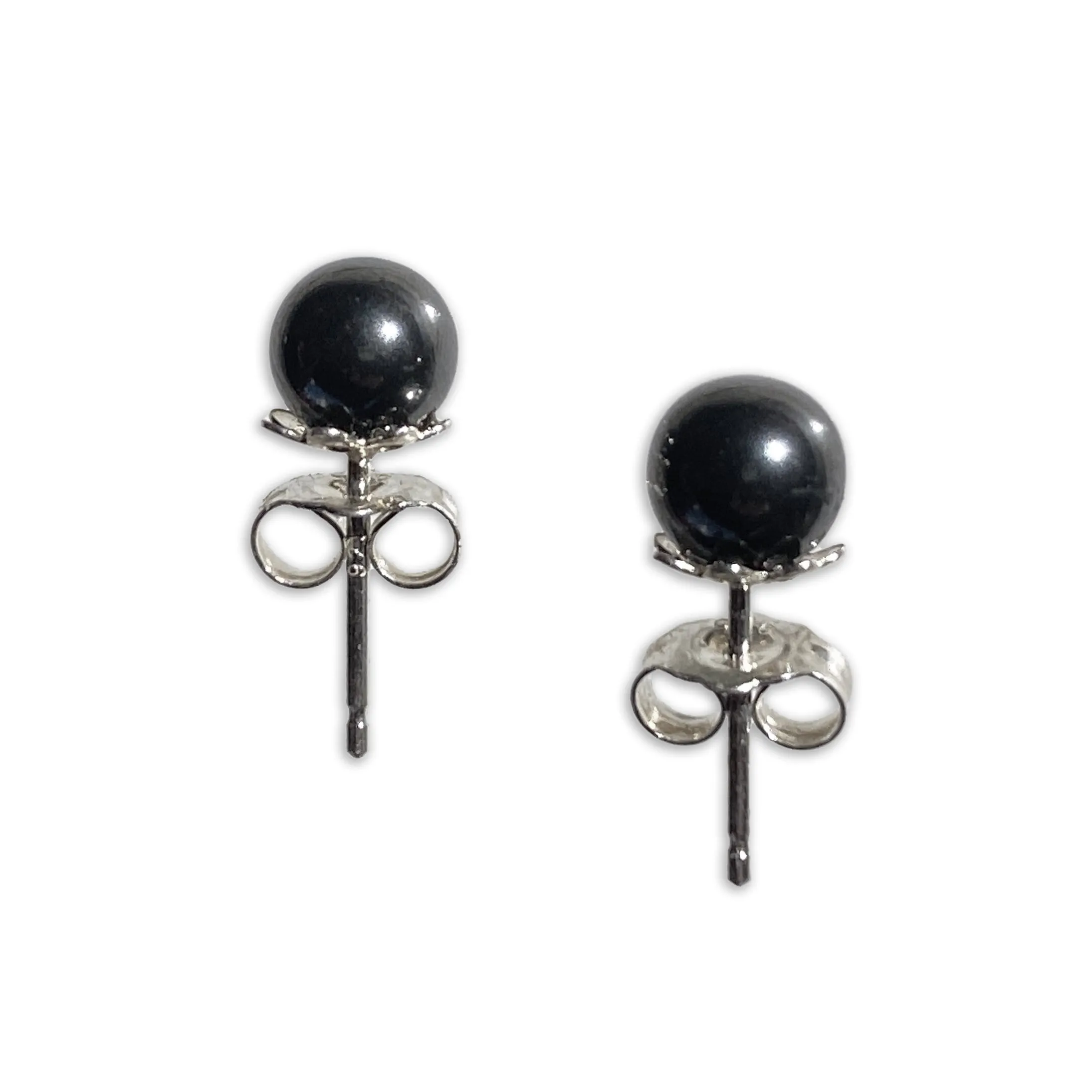 Hematite gemstone Stud Earrings