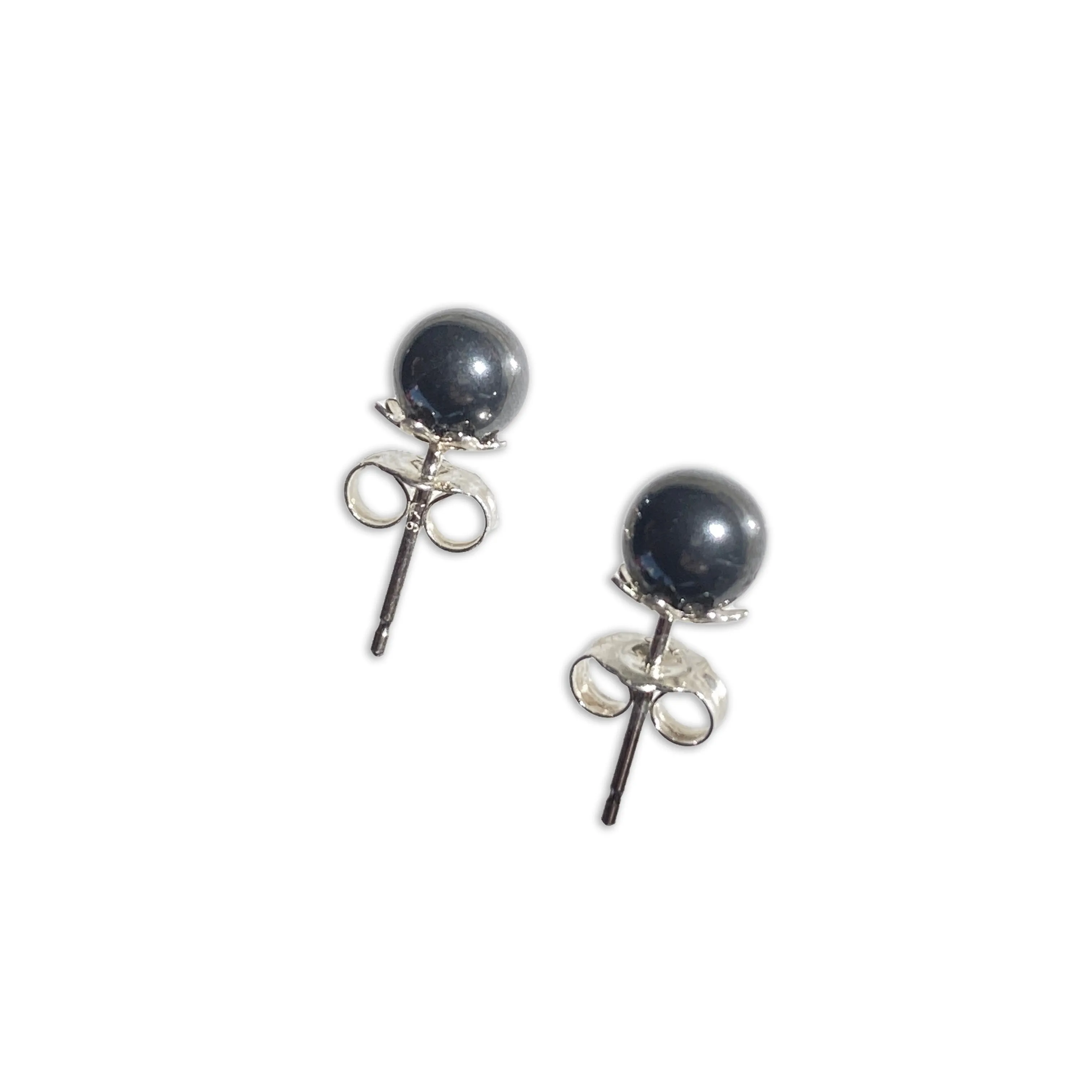 Hematite gemstone Stud Earrings