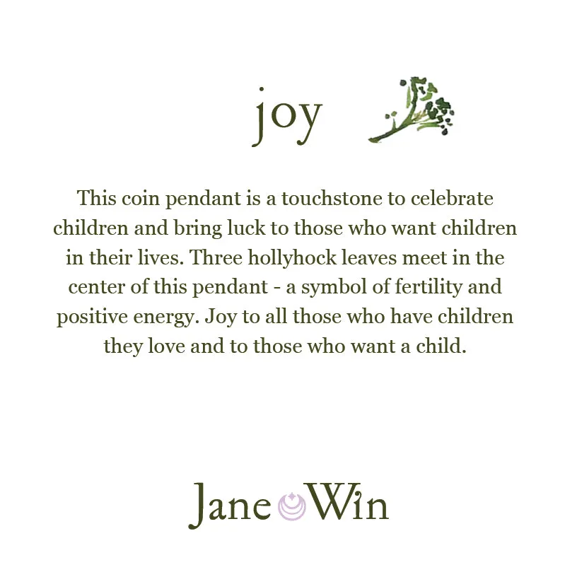 JOY JW Small Pendant Coin in Silver