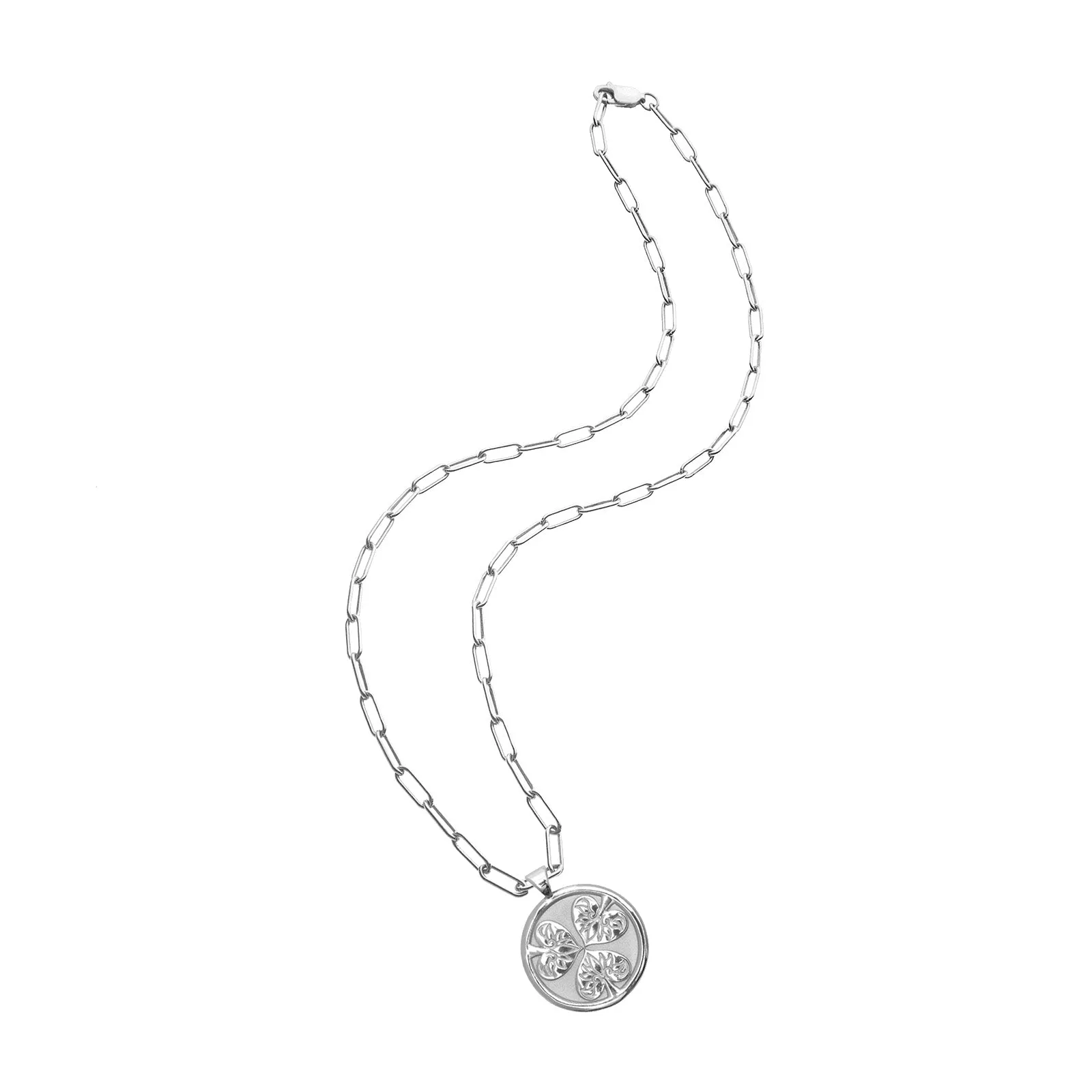 JOY JW Small Pendant Coin in Silver