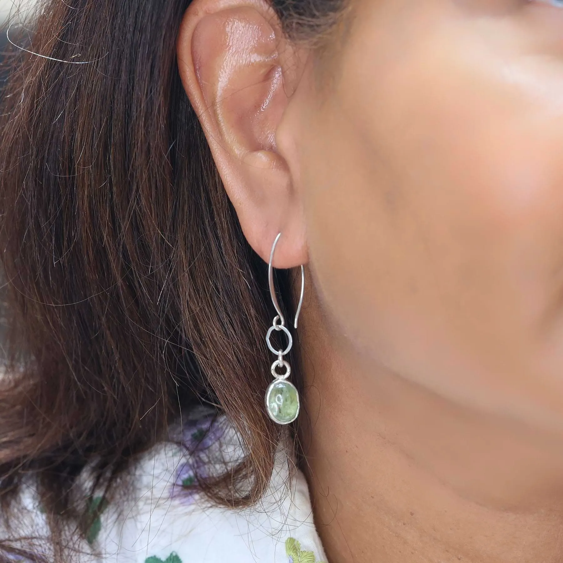 Midori - Modern Kyanite Earrings