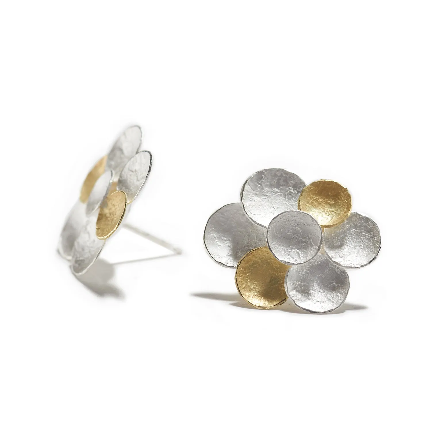 Round Fragment Combination Earrings