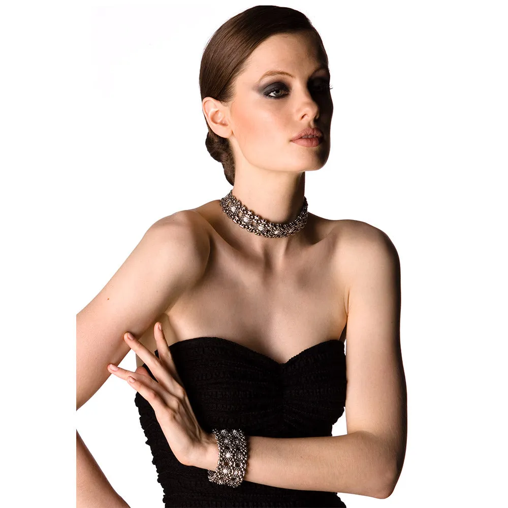 SG Liquid Metal RTC2-AS (Antique Silver Finish) Choker by Sergio Gutierrez