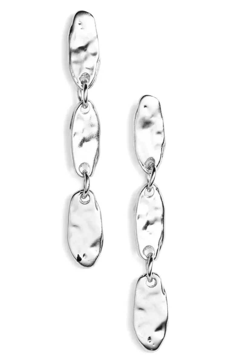 Textured linear drop Earrings