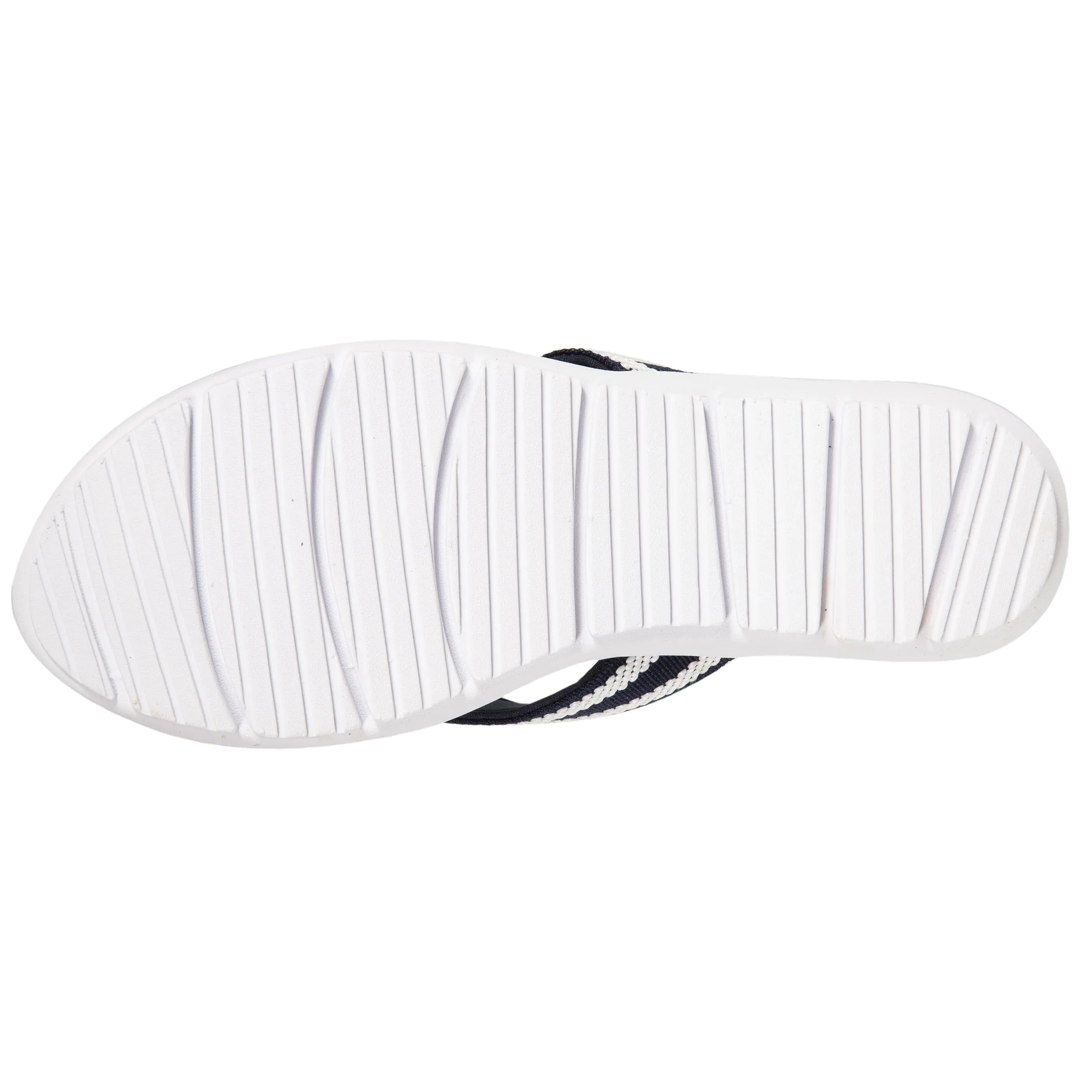 Tongs sport Femme confort tige rayure Marine