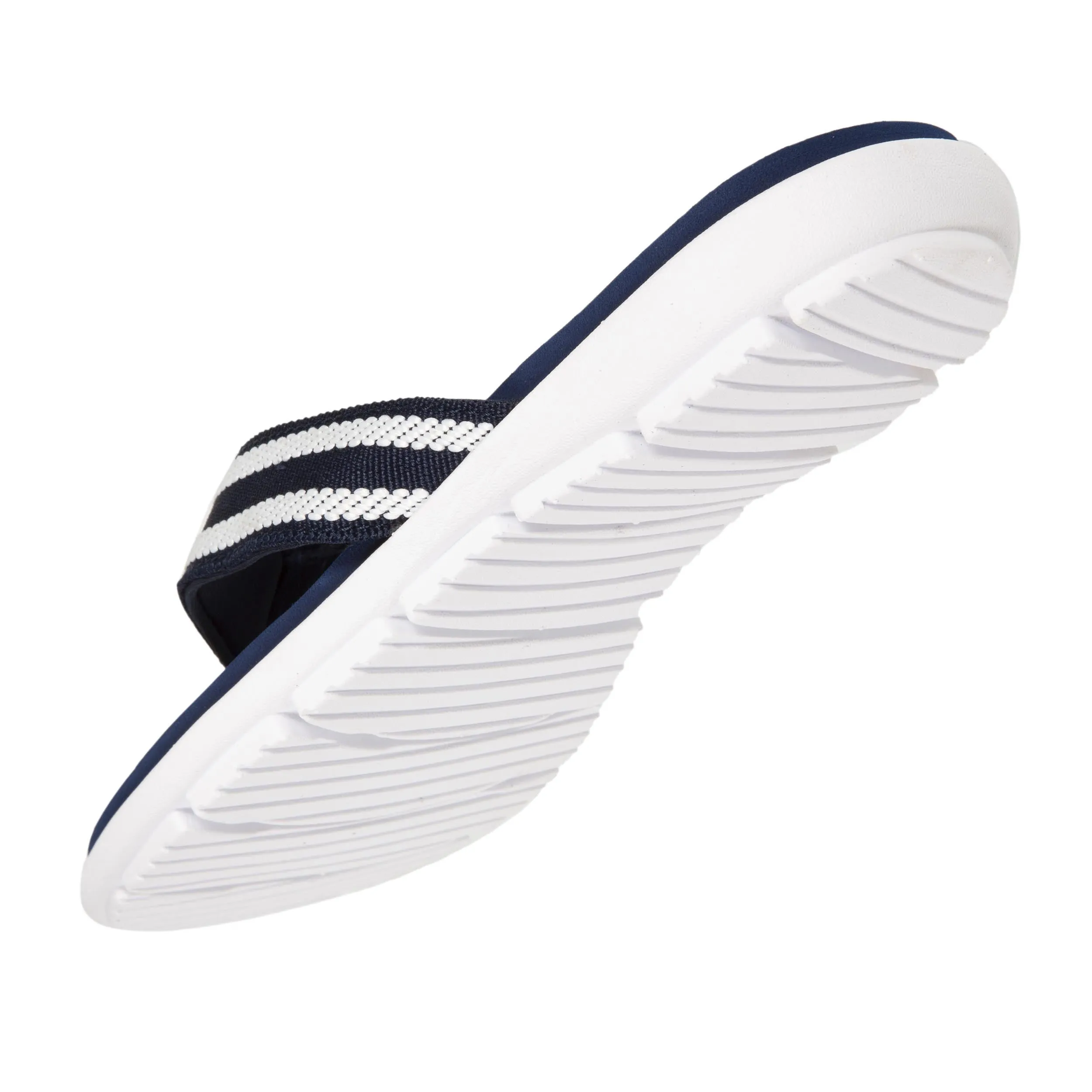 Tongs sport Femme confort tige rayure Marine