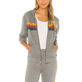 Utkarsh Ambudkar Stripe Grey Hoodie