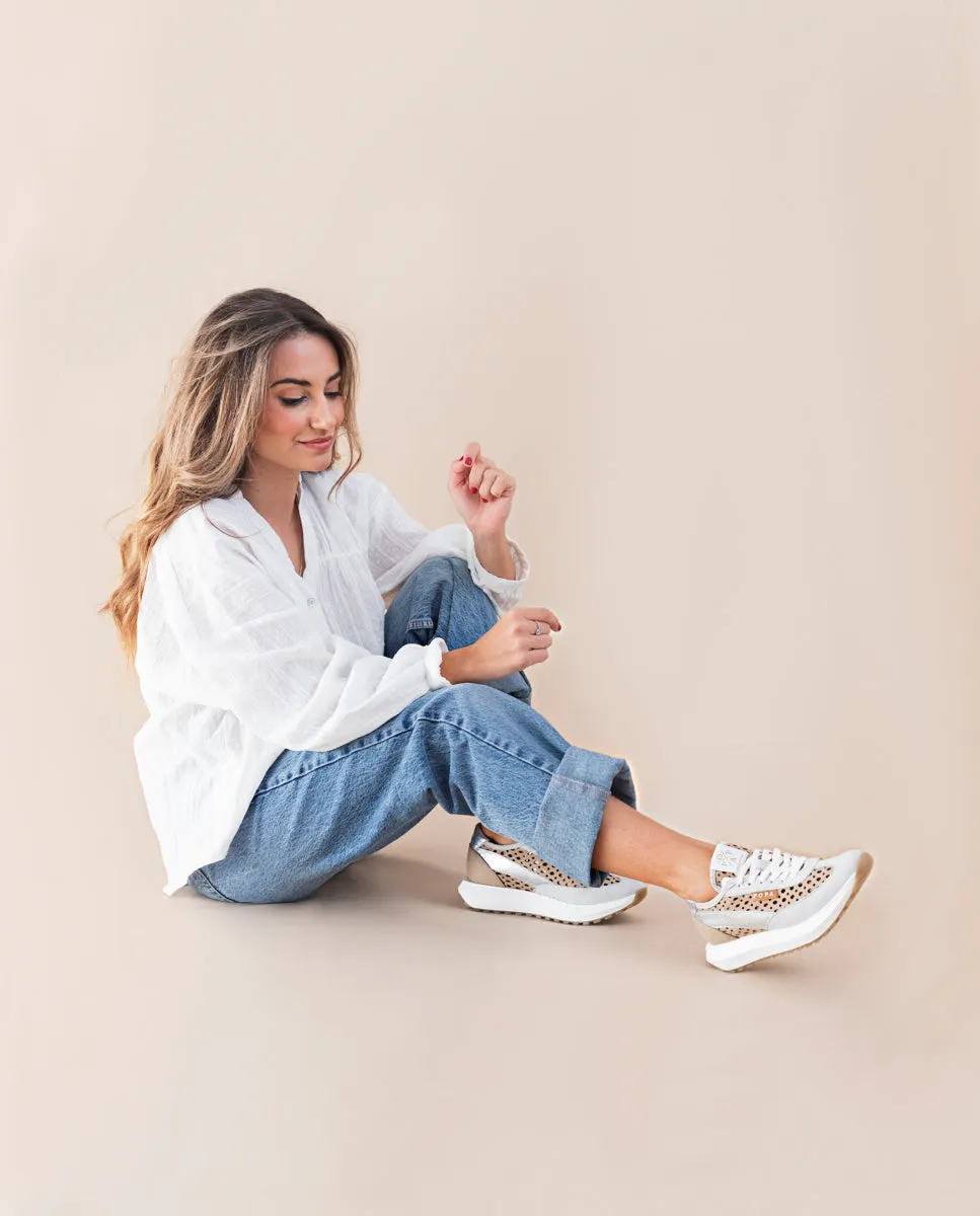 Zapatilla Shar Picados Blanco